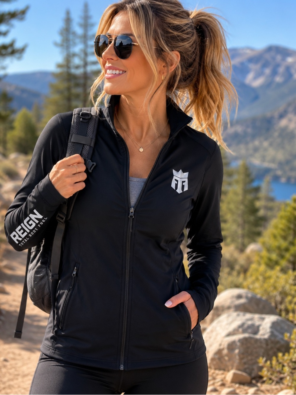 Glyder Black Full-Zip Utility Jacket